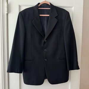 Vintage Fendi Black Blazer Men’s Size 42R  3 Button luxury,office, formal preppy